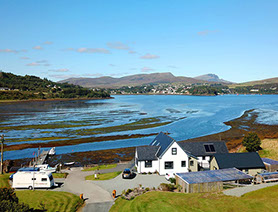 Heatherfield House Self Catering Accommodation near Portree offers amazing Sea Views