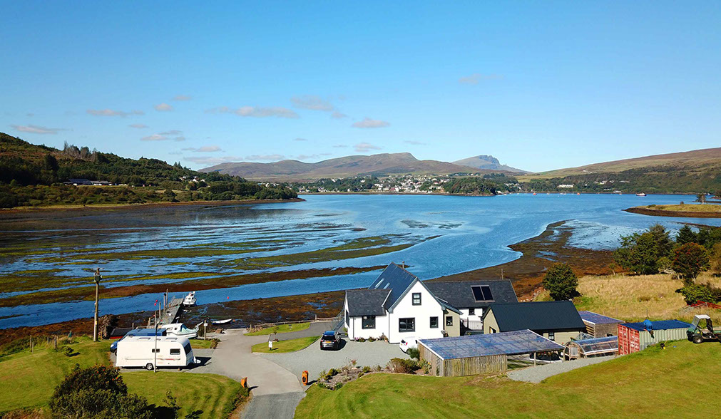 Heatherfield House Self Catering Accommodation near Portree offers amazing Sea Views