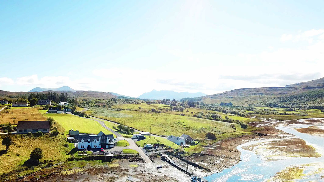 Enjoy stunning views of the Isle of Skye including the Cuillin Mountains from Heatherfield House