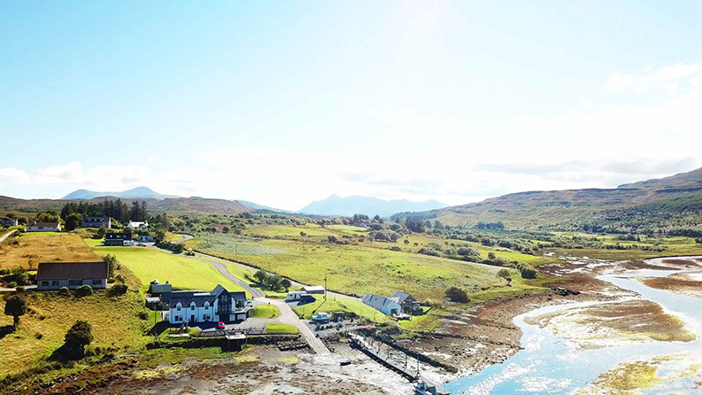 Enjoy stunning views of the Isle of Skye including the Cuillin Mountains from Heatherfield House