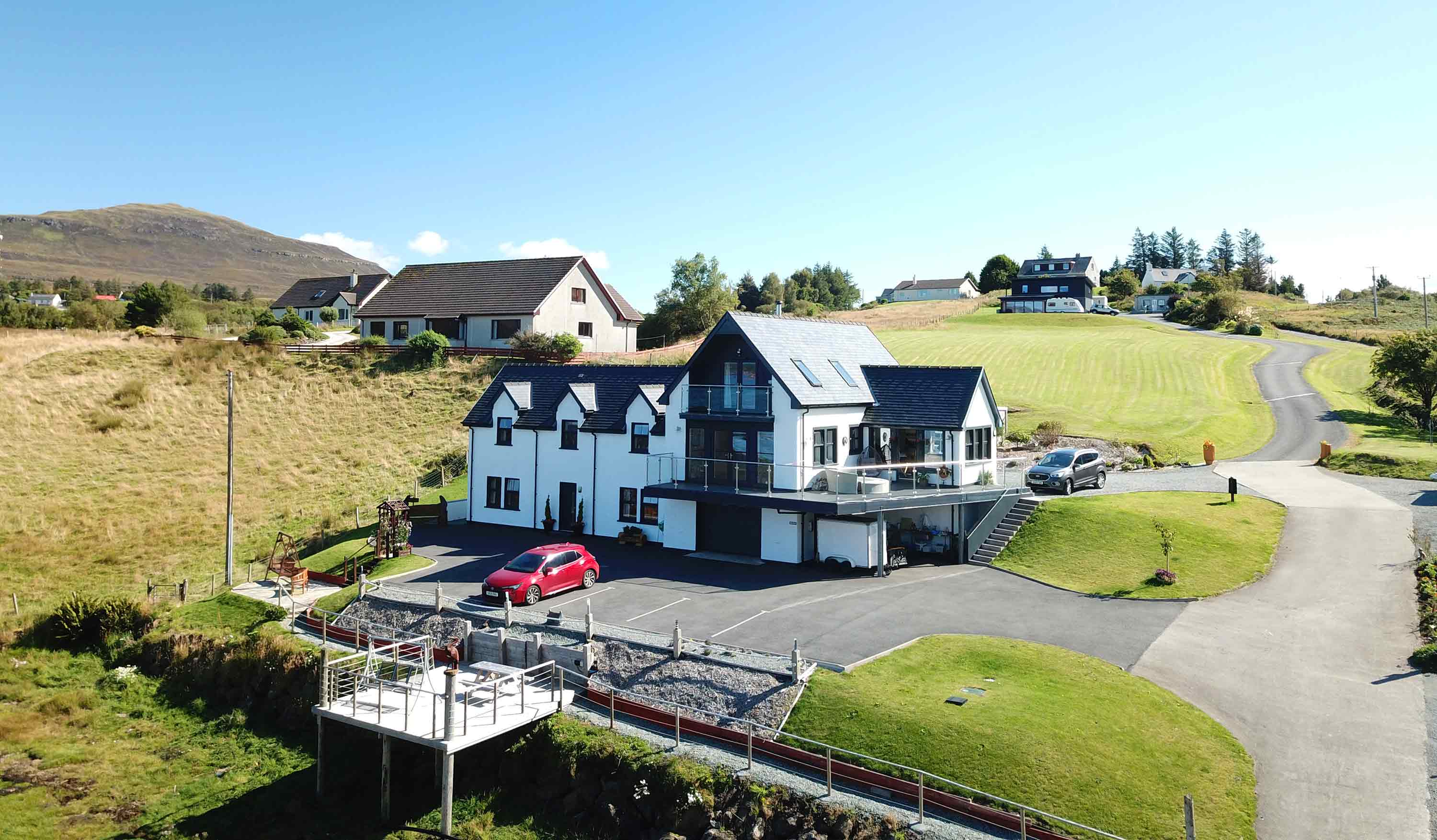 Heatherfield House Bed and Breakfast Accommodation near Portree has private guest parking