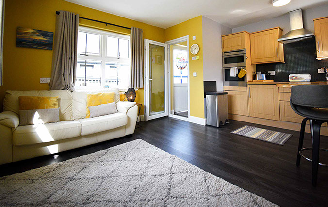 Heatherfield House Self Catering Accommodation near Portree contains a spacious living room with WIFI and Widescreen TV