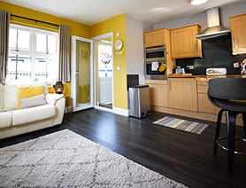 Heatherfield House Self Catering Accommodation near Portree contains a spacious living room with WIFI and Widescreen TV