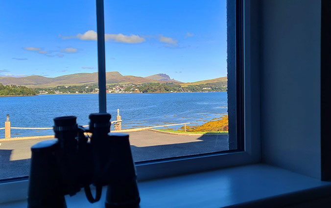 Heatherfield House Bed and Breakfast near Portree offers stunning sea views of the Isle of Skye to guests