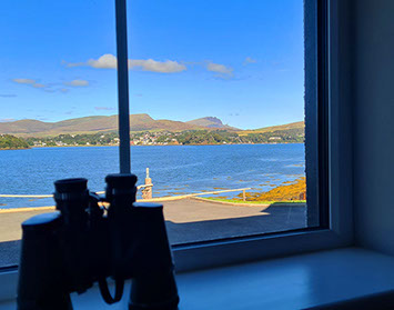 Heatherfield House Bed and Breakfast near Portree offers stunning sea views of the Isle of Skye to guests