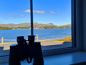 Heatherfield House Bed and Breakfast near Portree offers stunning sea views of the Isle of Skye to guests